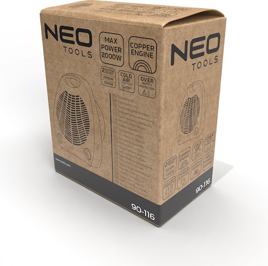 Neo Tools Вентилаторен нагревател Стая За под 2000W
