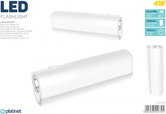 Lanternă LED reîncărcabilă Platinet 80 Lm 40 M fascicul 4W