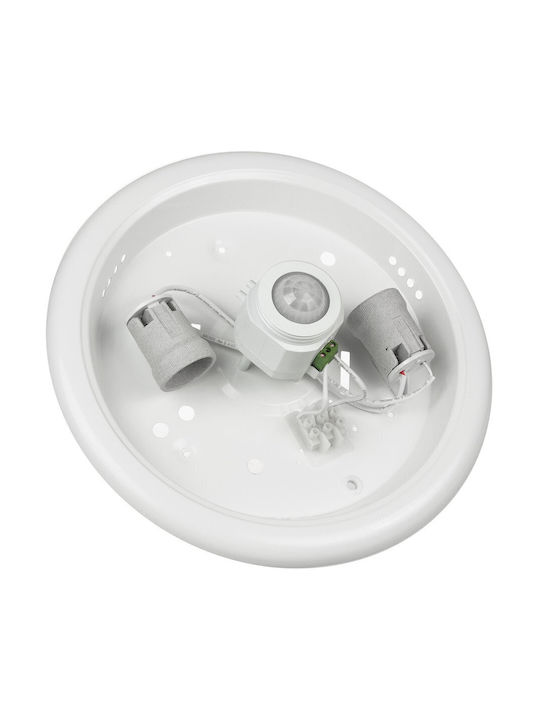 Maclean Energy Ceiling Mount Light White with Socket E27