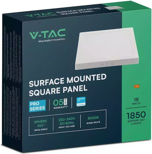 V-TAC LED Panel 18W V-TAC LED Panel 18W