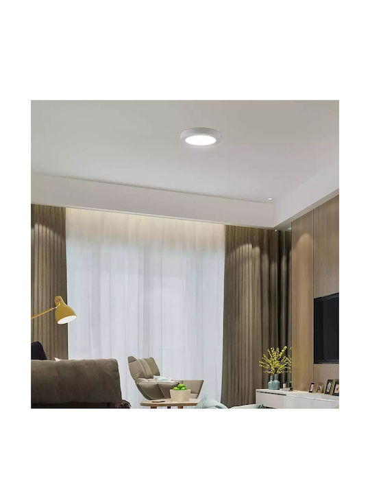 V-TAC Στρογγυλό LED Panel 6W με Ψυχρό Λευκό Φως 6400K