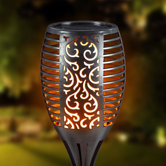 A-051 Spiked Solar Light Torch 1W 130lm Warm White with Photocell IP65