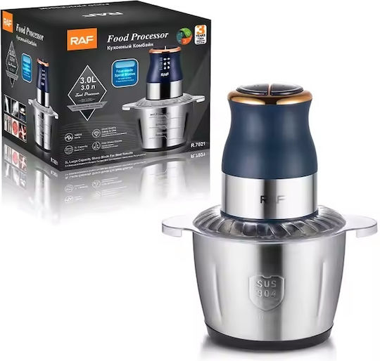 Raf R-7021 Multi Chopper 1000W with 3L Inox Bowl