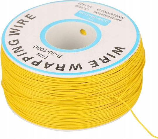 Kynar Type Wire Awg 0.25mm Yellow 200m