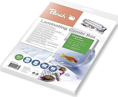 Peach Laminating Sheets A4 80 Microns 50 Pieces