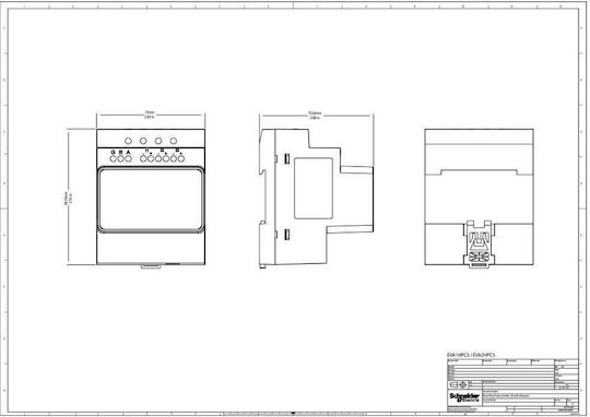 Schneider Electric Μονοπολικός Διακόπτης Ράγας 230V