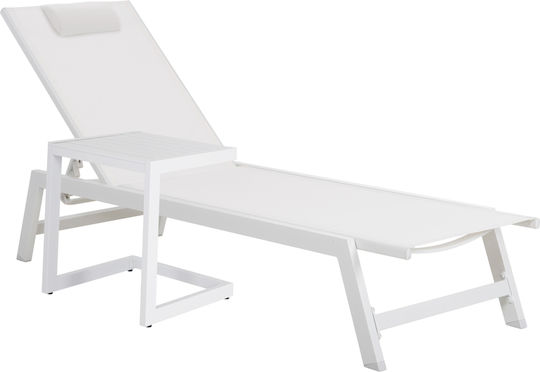 Belling Auxiliary Outdoor Foldable Aluminum Table White 42x43x53cm