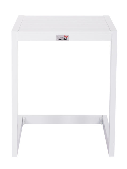 Belling Auxiliary Outdoor Foldable Aluminum Table White 42x43x53cm