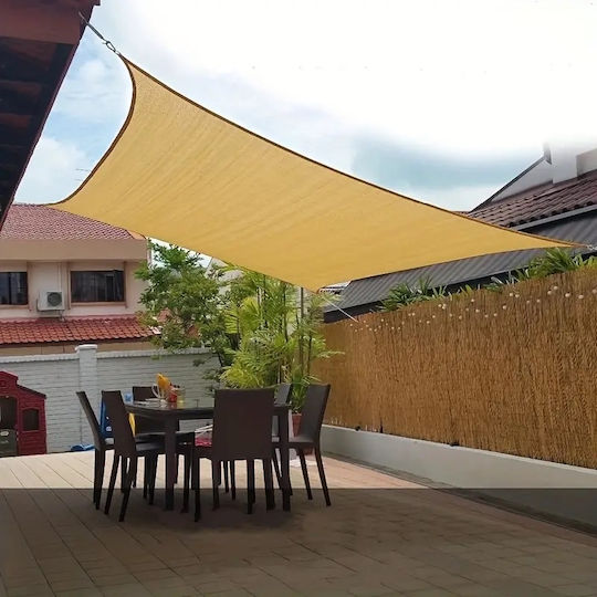 Sidirela Rectangular Shade Sail Beige With Hoop 3x4m