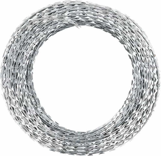 vidaXL Wire Fencing Razor Wire Gray 100m