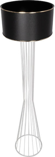 GloboStar Nova Floor Lamp H155xW38cm. with Socket for Bulb E27 White