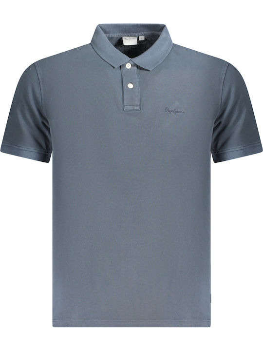 Polo Herrenbluse Kurzarm Blaue
