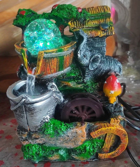 Fountain with Light 15x12x20cm 008093