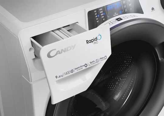 Candy Washer Dryer 9kg/6kg Steam 1400 Rounds with Wi-Fi