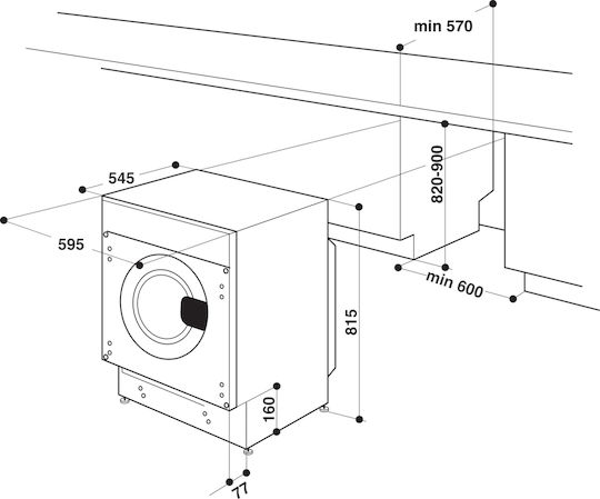 Whirlpool Пералня със сушилня 7кг/5кг 1400 Оборота
