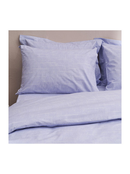 Charalambidis Textiles Bettwäsche-Set Einzel 160x260cm. Punkte Lilac 3Stück