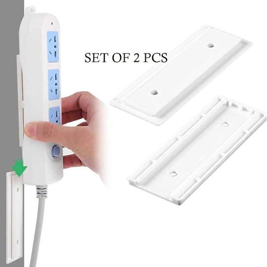 Bază De Perete Din Plastic Pentru Suport Prelungitor Set 3 Bucăți Socket Cable Fixation