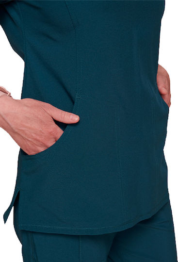 Cherokee CKE2625Α Women's Petrol Blue Medical Blouse