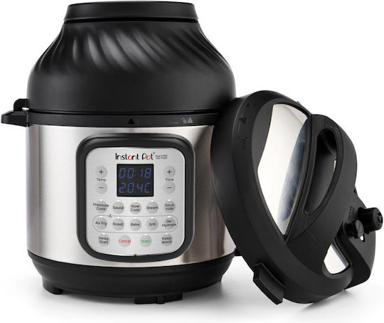 Instant Pot Duo Crisp Мултикукър 1500W с Капацитет 8лт Сребрист