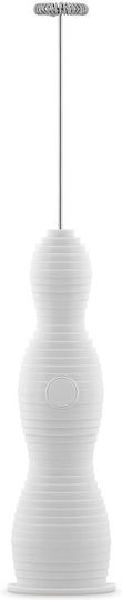 Alessi Milk Frother Hand Battery White