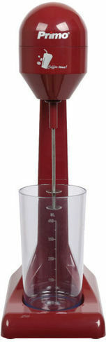 Primo PRCM-40322 Milk Frother Tabletop 100W with 2 Speed Level Red