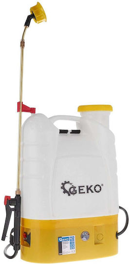 Geko Backpack Sprayer 12V with Battery 8Ah with Capacity 16lt