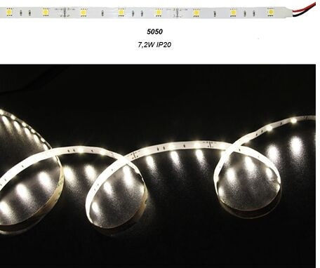 Adeleq LED Strip 24V Natural White Light 5m Type COB