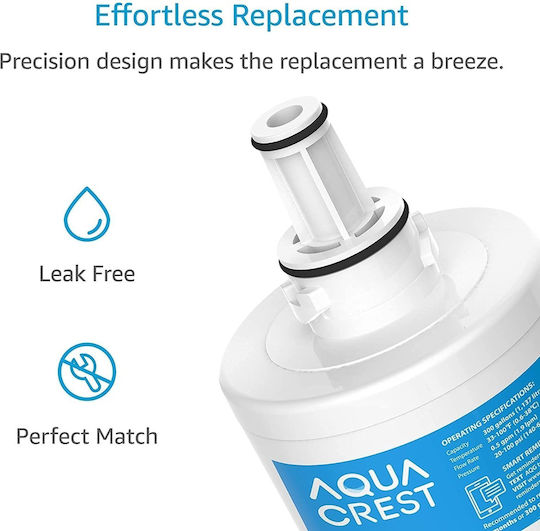 Aqua Crest Εσωτερικό Ανταλλακτικό Φίλτρο Νερού Ψυγείου από Ενεργό Άνθρακα 3τμχ Aqua Crest Εσωτερικό Ανταλλακτικό Φίλτρο Νερού Ψυγείου από Ενεργό Άνθρακα 3τμχ