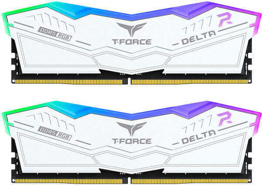 TeamGroup T-Force Delta RGB DDR5 32GB RAM με 2x16GB Modules και Ταχύτητα 6000 για Desktop