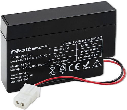 Qoltec Baterie UPS cu Capacitate 0.8Ah și Tensiune 12V 53029 1buc