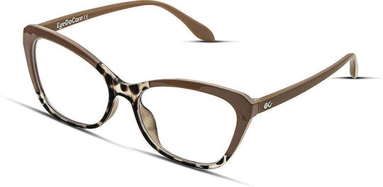Blue Light Computer Glasses Felicia Pink Tortoise
