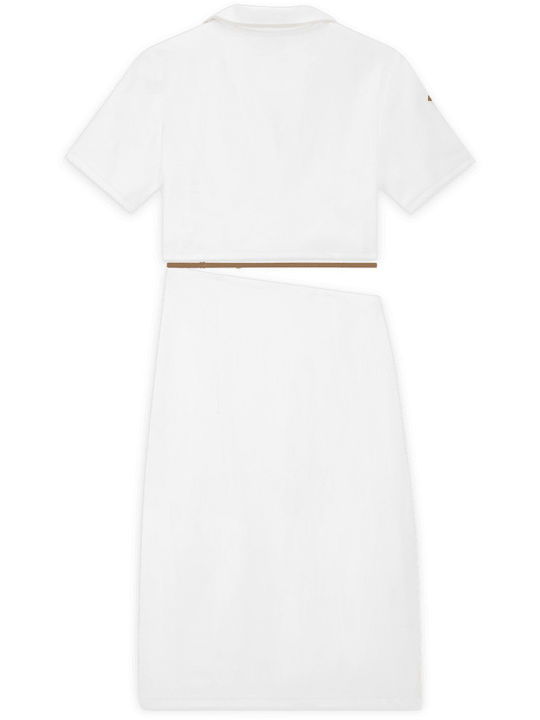 Jacquemus Nrg Drifit Eu Kleid Sommer Midi Weiß
