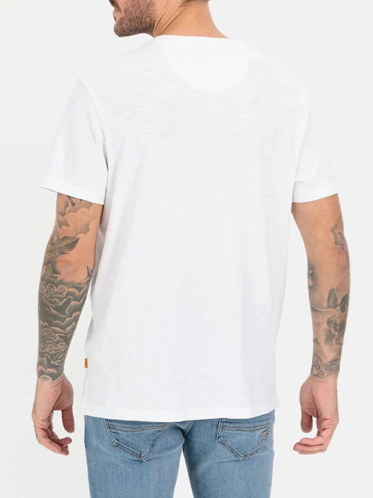 Henley T-Shirt Weiß