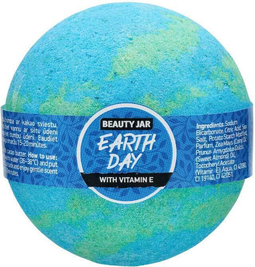 Effervescent Bath Bomb Vitamin E Earth Day Beauty Jar 150g