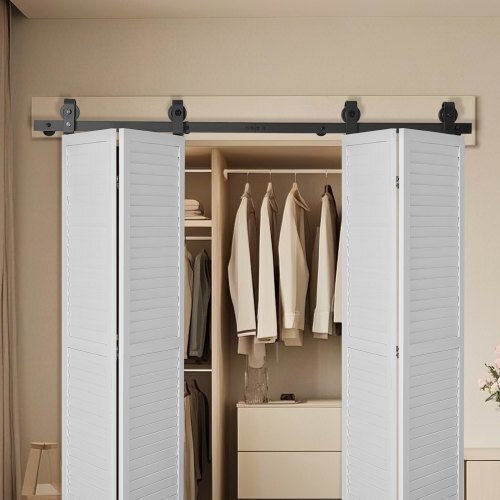 Vevor Sliding Door Mechanism 162.56cm Black