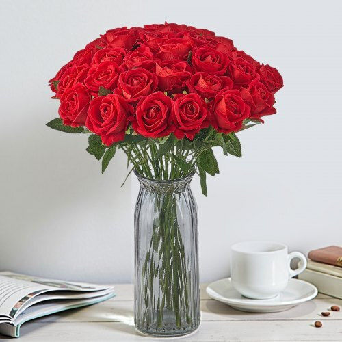 Vevor 500 Pieces Red Artificial Roses Bouquet Home Decoration Rzmghshs500pl0lee001v0