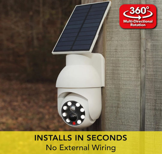 Solar Dummy Surveillance Camera with LED Lighting