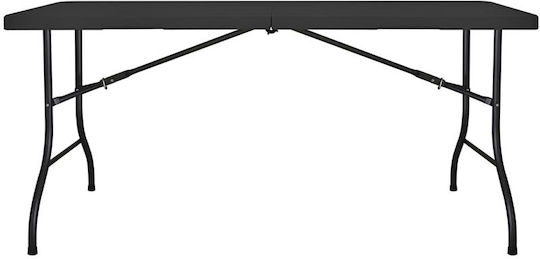 Masă Catering Pliabil 152x70x74buc Negru Masă Catering Pliabil 152x70x74buc Negru