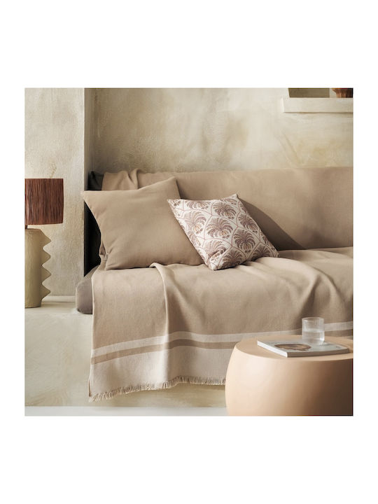 Gofis Home Marian Sofa Throw 2 Seater 2 Sides 180x250cm Ground Beige 336/41