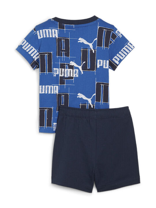 Kinder-Set mit Shorts Sommer 2Stück Cobalt Glaze