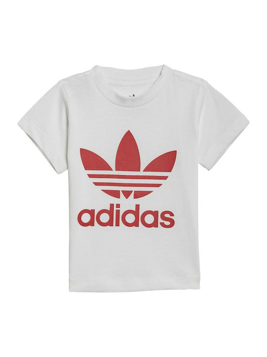 adidas Παιδικό Σετ με Σορτς Λευκό 2τμχ
