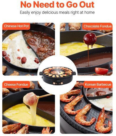 Vevor Teppanyaki Utensil with Adjustable Thermostat 1800W
