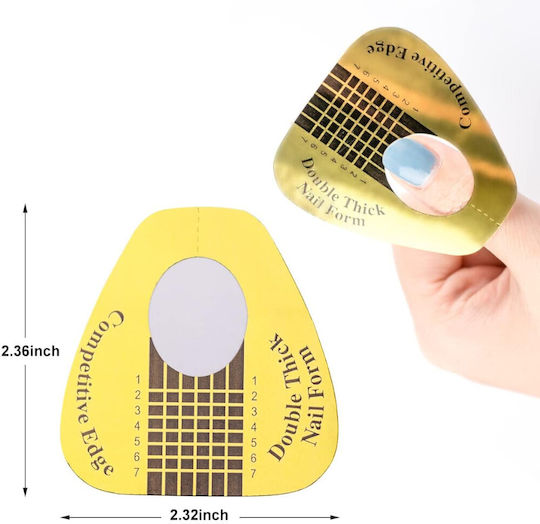 Self-Adhesive Disposable Nail Forms Nail Extension 50 Pieces 2omo67