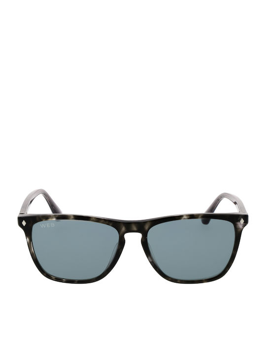 Web Men's Sunglasses with Black Plastic Frame and Black Lens WE0363 20V