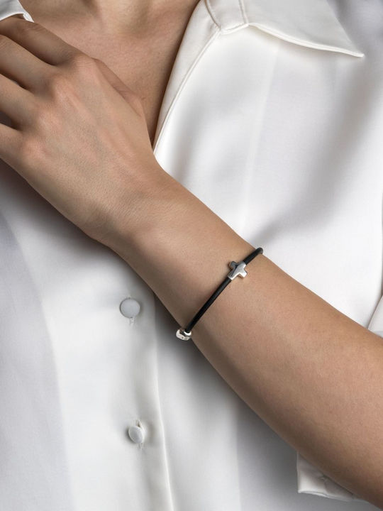 Moero Women's Bracelet with Cross design made of Silver