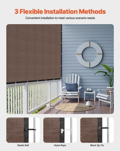 Vevor Правоъгълно Кафяво Панно За Сенки 8.93m 140gr/m²