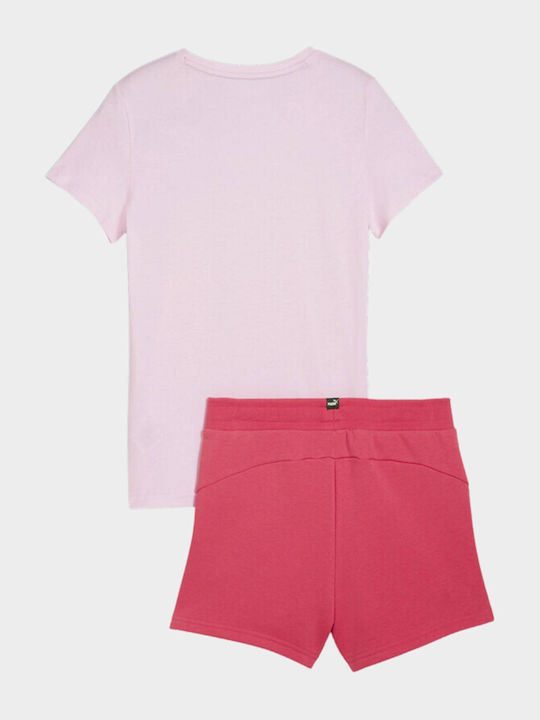 Kinder-Set mit Shorts Sommer 2Stück Pink