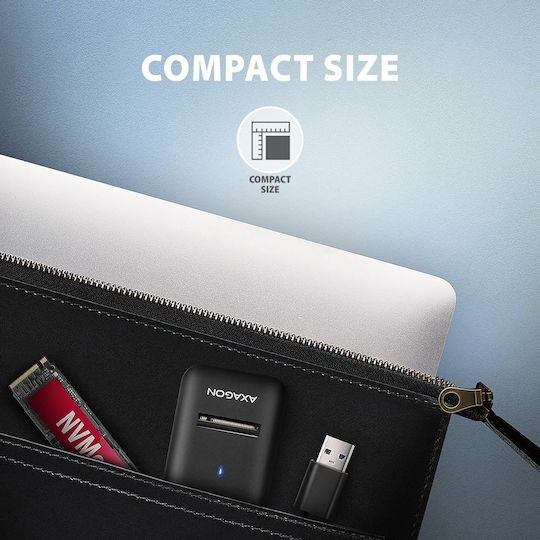 Axagon Case for Hard Drive M.2 SATA III with Connection USB 3.2 / SATA