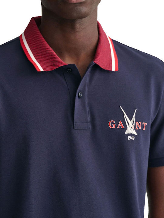 Polo T-shirt Navy Μπλε