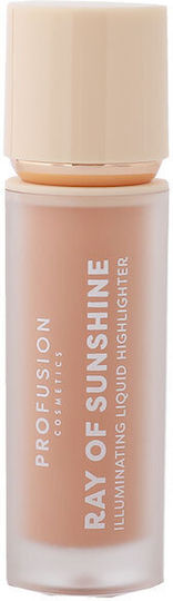 Ray Sunshine Liquid Highlighter Illuminator Golden Hour Profusion Cosmetics 4 ml